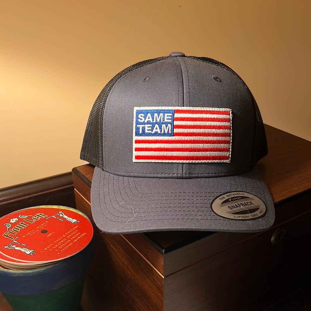 SAME TEAM Retro Trucker Cap
